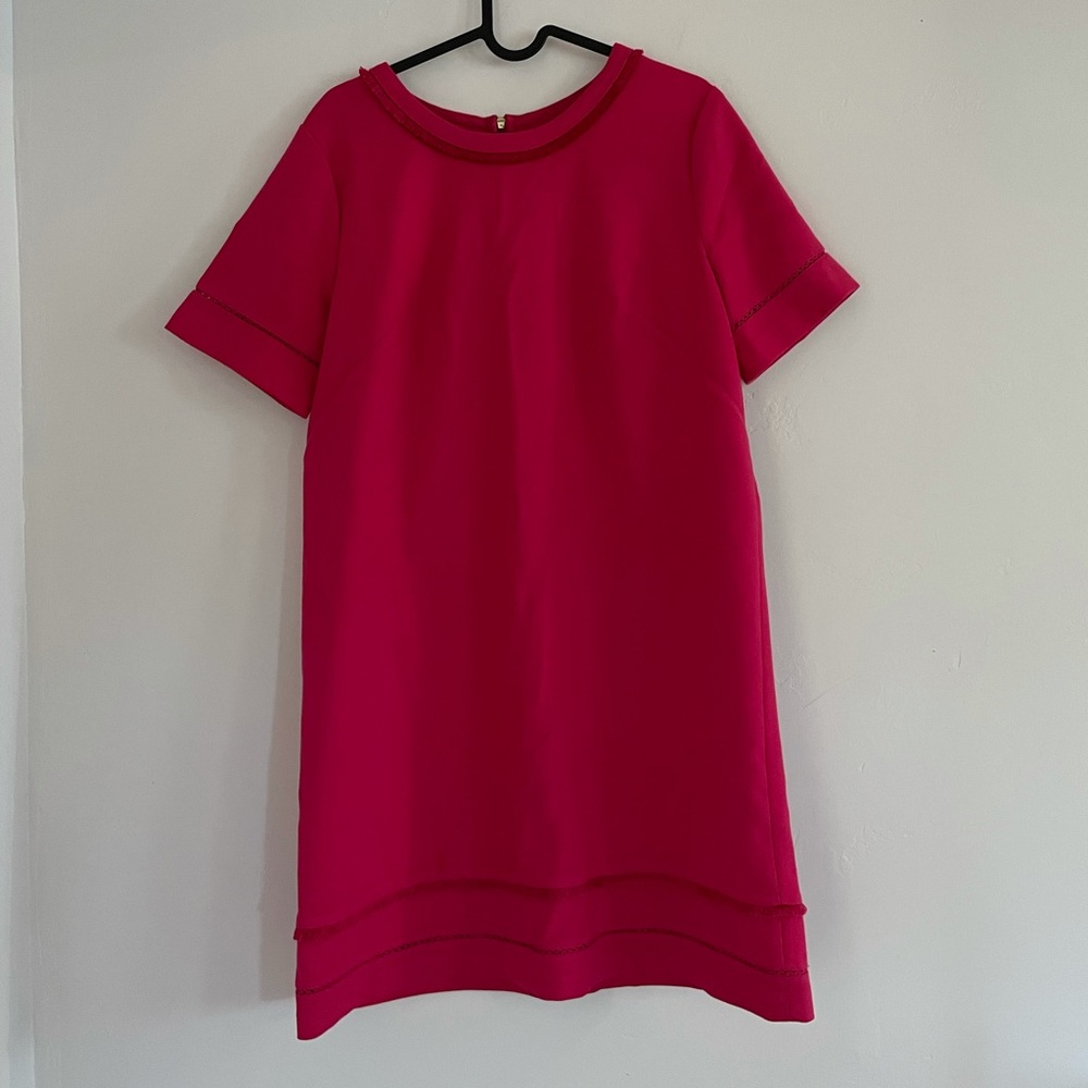 Loft Fringe Cutout Details Sheath Dress Sz 10
